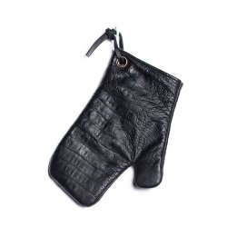 Dutchdeluxes Ultimate Ovnhandske 100% Lder Croco Black