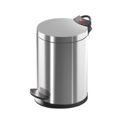 Hailo T2.4 Pedal bin 4 liter - Stainless Steel Anti-Fingeravtryck