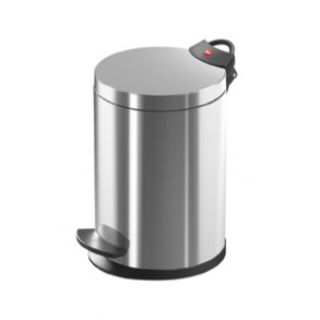 Hailo T2.4 Pedalspand 4 Liter - Rustfrit Stl Anti-Fingeraftryk