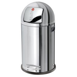 Hailo KickMaxx 35 Liter Affaldsspand - Rustfrit Stl