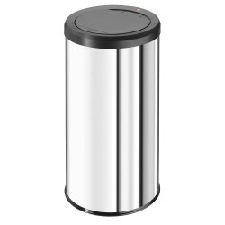 Hailo BigBin Affaldsspand Med Touch Lg 45 Liter - Rustfrit Stl