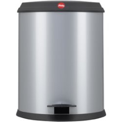 Hailo T1. Pedalspand 13 Liter Med Plastik Lg - Silver