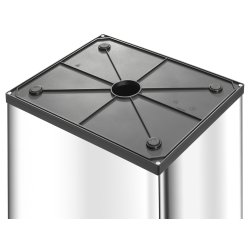 Hailo Big-Box Swing Affaldsspand 40 Liter - Rustfrit Stl