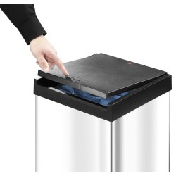 Hailo Big-Box Touch Affaldsspand 80 Liter - Rustfrit stl