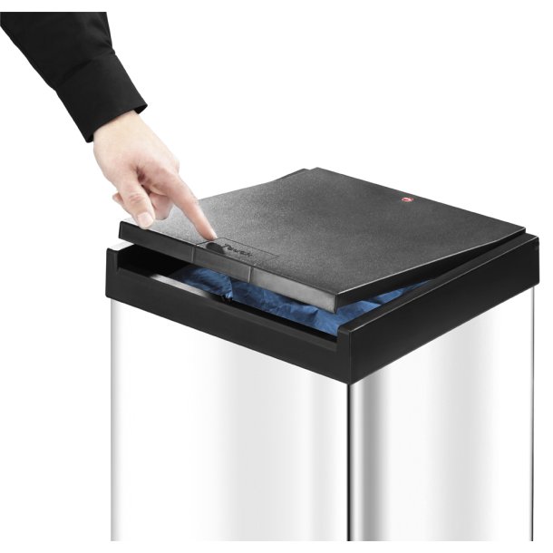 Hailo Big-Box Touch Bin 80 liter - Rostfritt stl