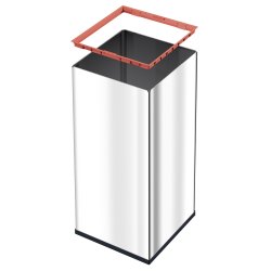 Hailo Big-Box Touch Affaldsspand 80 Liter - Rustfrit stl