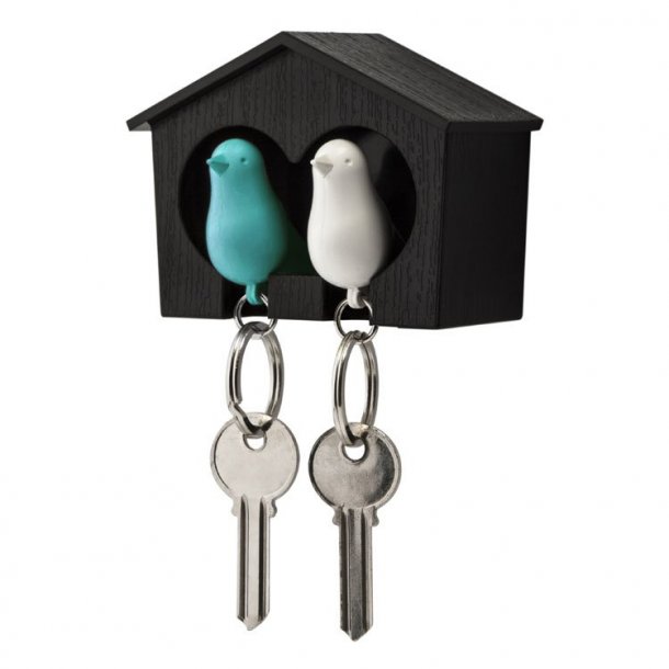 Qualy Key Holder Duo - Svart Hus