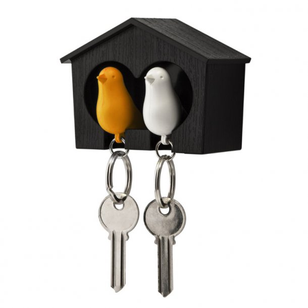Qualy Key Holder Duo - Svart Hus