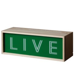 Seletti Lightthink Box - Lyskasse m 3 Forskellige Tekster - Live