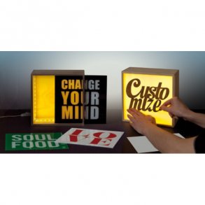 Seletti Lightthink Box - Lyskasse m 3 Forskellige Tekster - Love