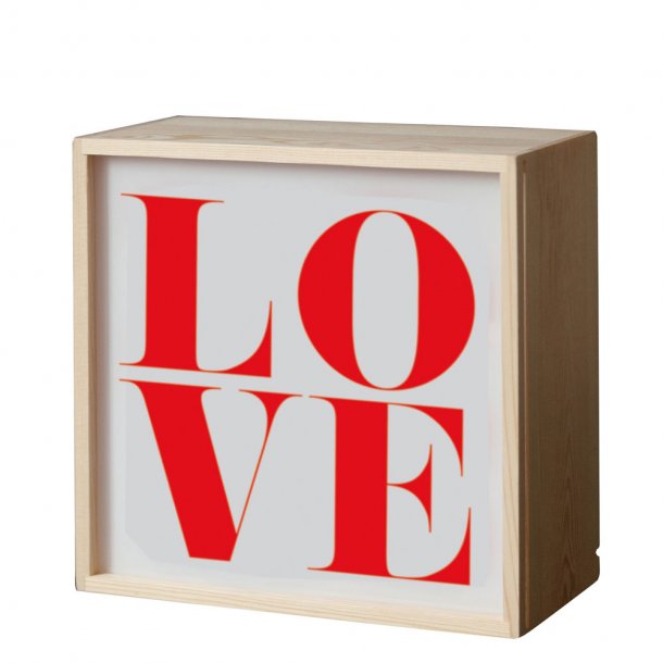 Seletti Ljus Thinkbox - Ljuslda m 3 olika texter - Love