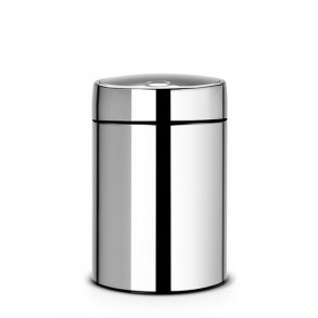Brabantia Slide Bin De Luxe Blank Stål 5 Liter - 477560