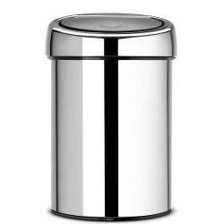 Brabantia Touch Bin 3 Liter - Blank Stl - Vghngt