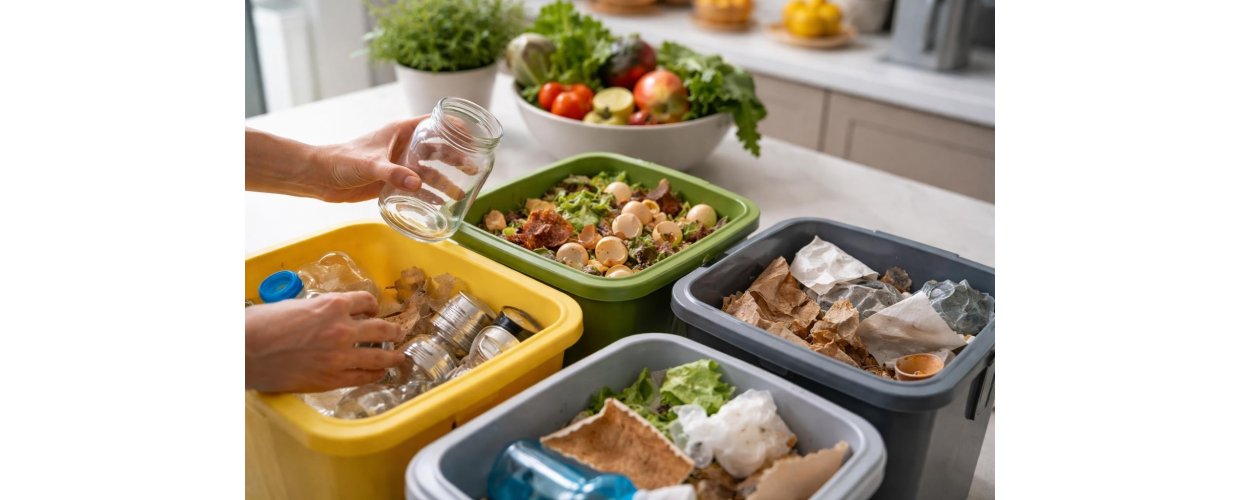 Affaldssortering i hjemmet: Guide til b&aelig;redygtig affaldsh&aring;ndtering