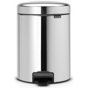 Brabantia Pedalspand newIcon 5 Liter Blank Stål