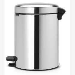 Brabantia Pedalspand newIcon 5 Liter Blank St�l