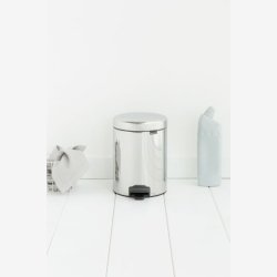 Brabantia Pedalspand newIcon 5 Liter Blank St�l