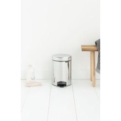 Brabantia Pedalspand newIcon 3 Liter Mat Stl Fingerprint Proof -112164