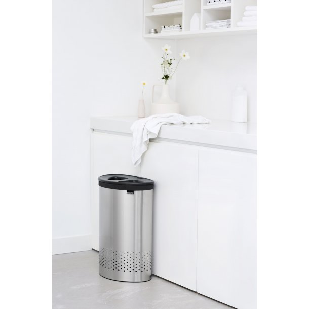 Brabantia Vasket�jskurv Selector 55 Liter Mat St�l - Gr� L�g - 105029