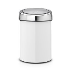 Brabantia Touch Bin Hvid V�gh�ngt 3 Liter - 364488