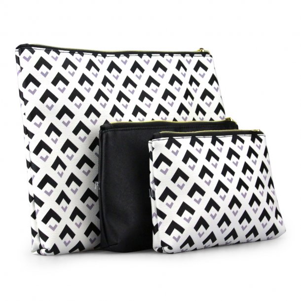 Studio Bags set med 3 st. Svart / Vit