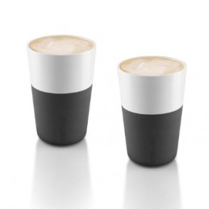 Eva Solo Cafe Latte-krus, 2 stk Carbon black 360 ml