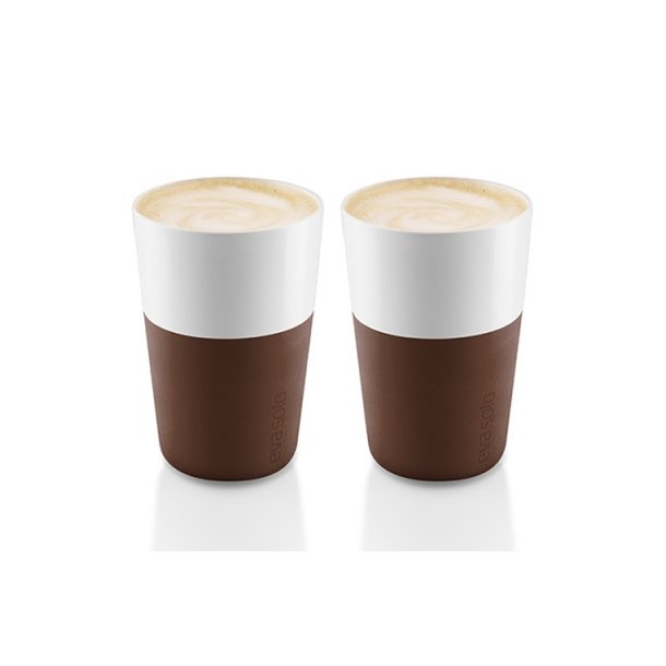 Eva Solo Cafe Latte-krus, 2 stk Coffee brown 360 ml