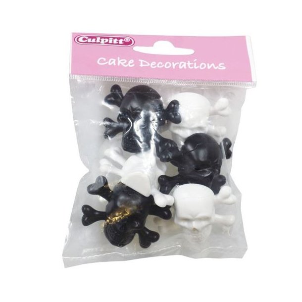 Culpitt Kranie og knogler Ringe - 6 stk