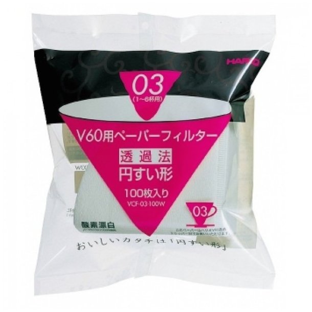 Hario Pappersfilter till V60 - 100 st