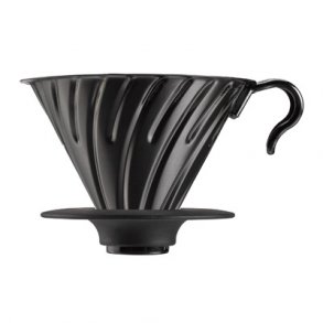Hario 2 Kop V60 Dripper - Sort Metal VDM-02BC
