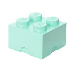 LEGO Opbevaringsklods 4 - Aqua Lysebl