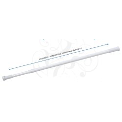 MSV Justerbar Brusestang 70 - 120 cm - Hvid