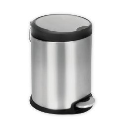 MSV Pedalspand Med Softluk 30 Liter - Mat Stl