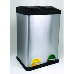 MSV Sorteringsaffaldsspand 2 x 20 Liter - Mat Stl