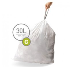 Simplehuman Affaldsposer 30 liter - Kode G - 20 stk
