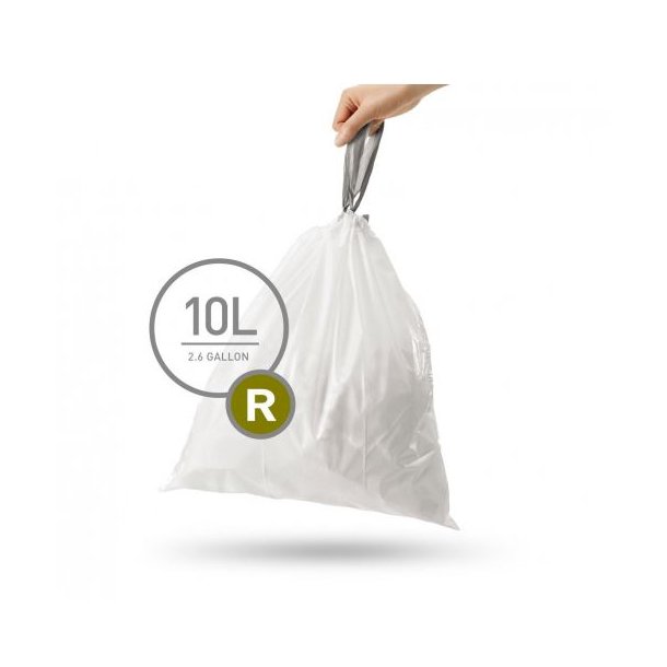 Simplehuman Garbage 10 Liter - Code R - 20 stk