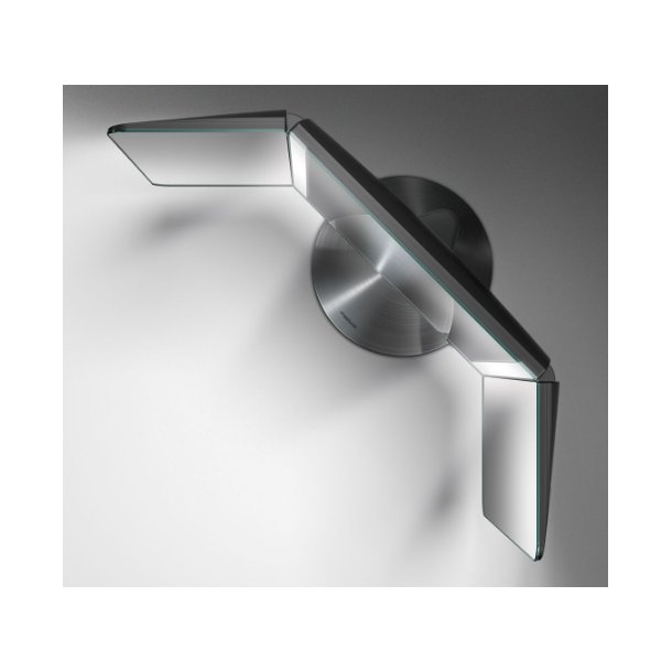 Simplehuman Spegel 3-delad Med ljus och Sensor