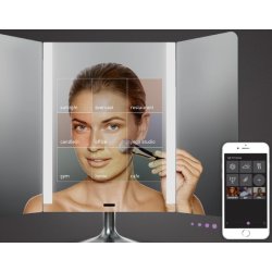 Simplehuman Trefljet Spejl Med Lys Og Sensor