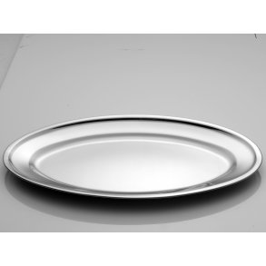 Steel Function Ovalt Fad 50X34 Cm Steel