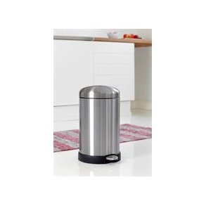 Steel Function 12 L. Pedal Bin Slow Down Steel/Sort