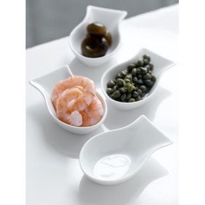 Steel Function Pisa Tapasskle 8 Cm - 4 Stk. Hvid