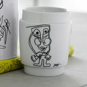 Steel Function Kunstkop Sort/Hvid Hvid Med Sort print