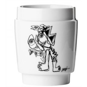 Steel Function Kunstkop Sort/Hvid Hvid Med Sort print