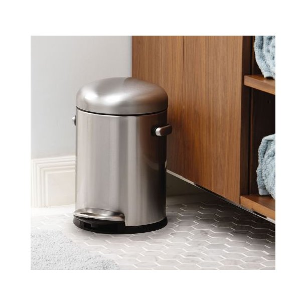 Simplehuman Retro Pedal bin 4,5 liter - Matt Steel FPP
