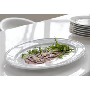 Steel Function 45 Cm Ovalfad, Porceln. Hvid