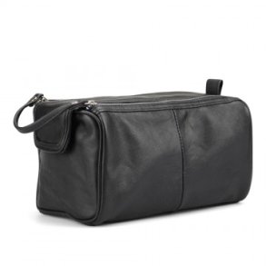 Studio Toiletbag Med Dubbel Dragkedja - Lder