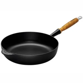 Le Creuset Stbejerns Stegepande 24 cm M/Trhndtag- Sort
