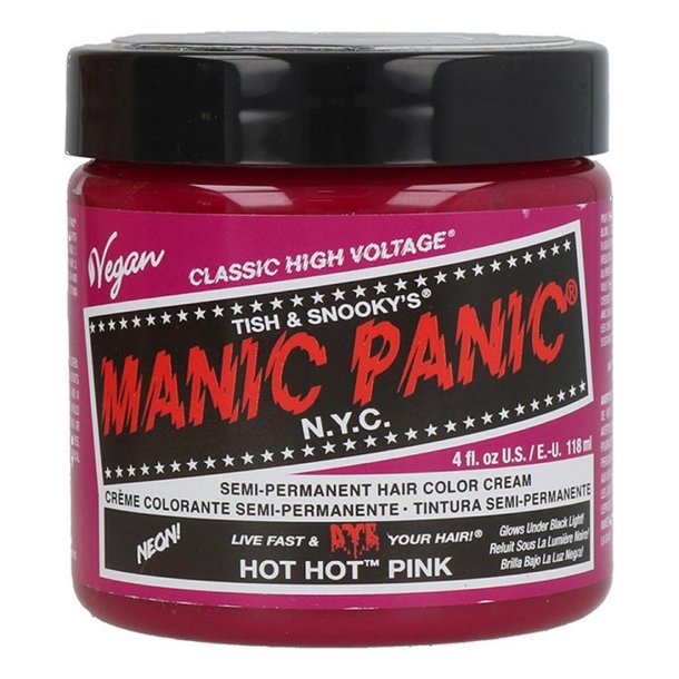 Manic Panic Hot Hot Pink Classic Cruelty Free Semi Permanent H�rfarve 118ml