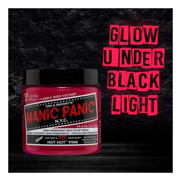 Manic Panic Hot Hot Pink Classic Cruelty Free Semi Permanent H�rfarve 118ml