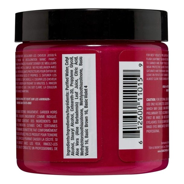 Manic Panic Hot Hot Pink Classic Cruelty Free Semi Permanent H�rfarve 118ml